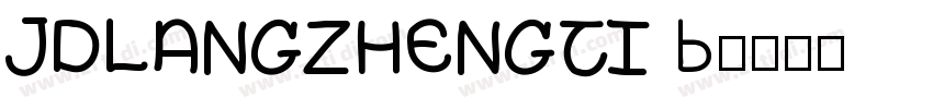JDLANGZHENGTI B字体转换